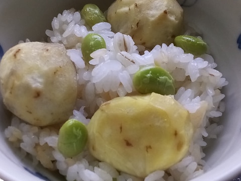 栗と枝豆の炊き込みご飯